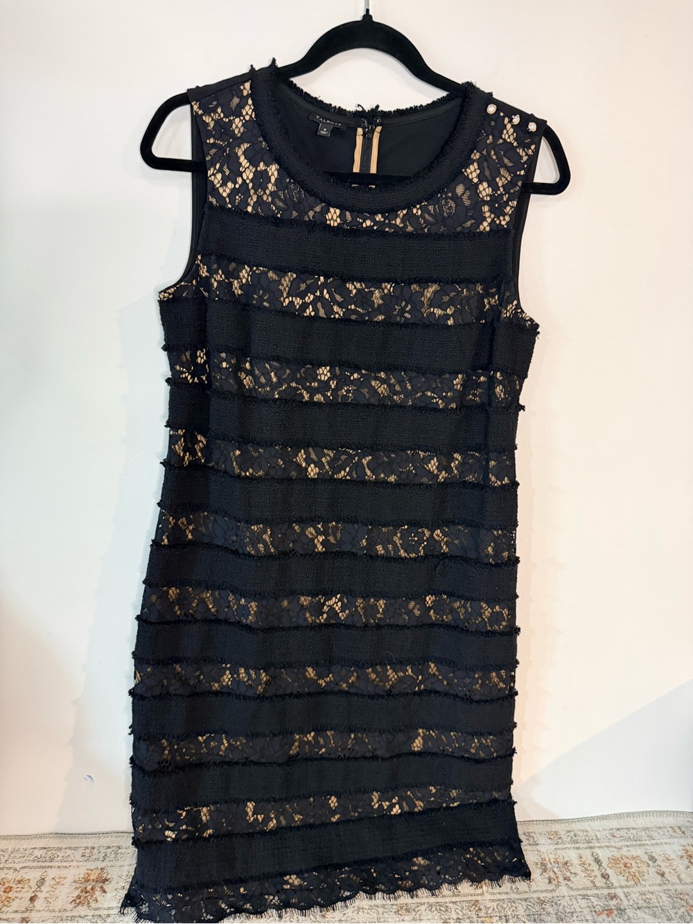 Talbots Tweed and Lace Dress